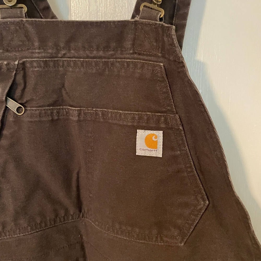 Carhartt Women’s Weathered Duck Wildwood Bib Overalls - Unlined - Small Short